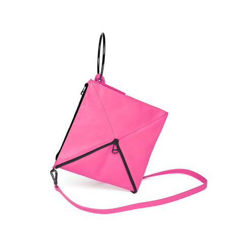 Tetra Convertible Crossbody Bag | Pink - A R A M L E E ®