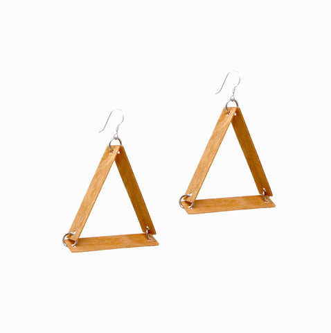 Triangle Earrings | Natural - A R A M L E E ®