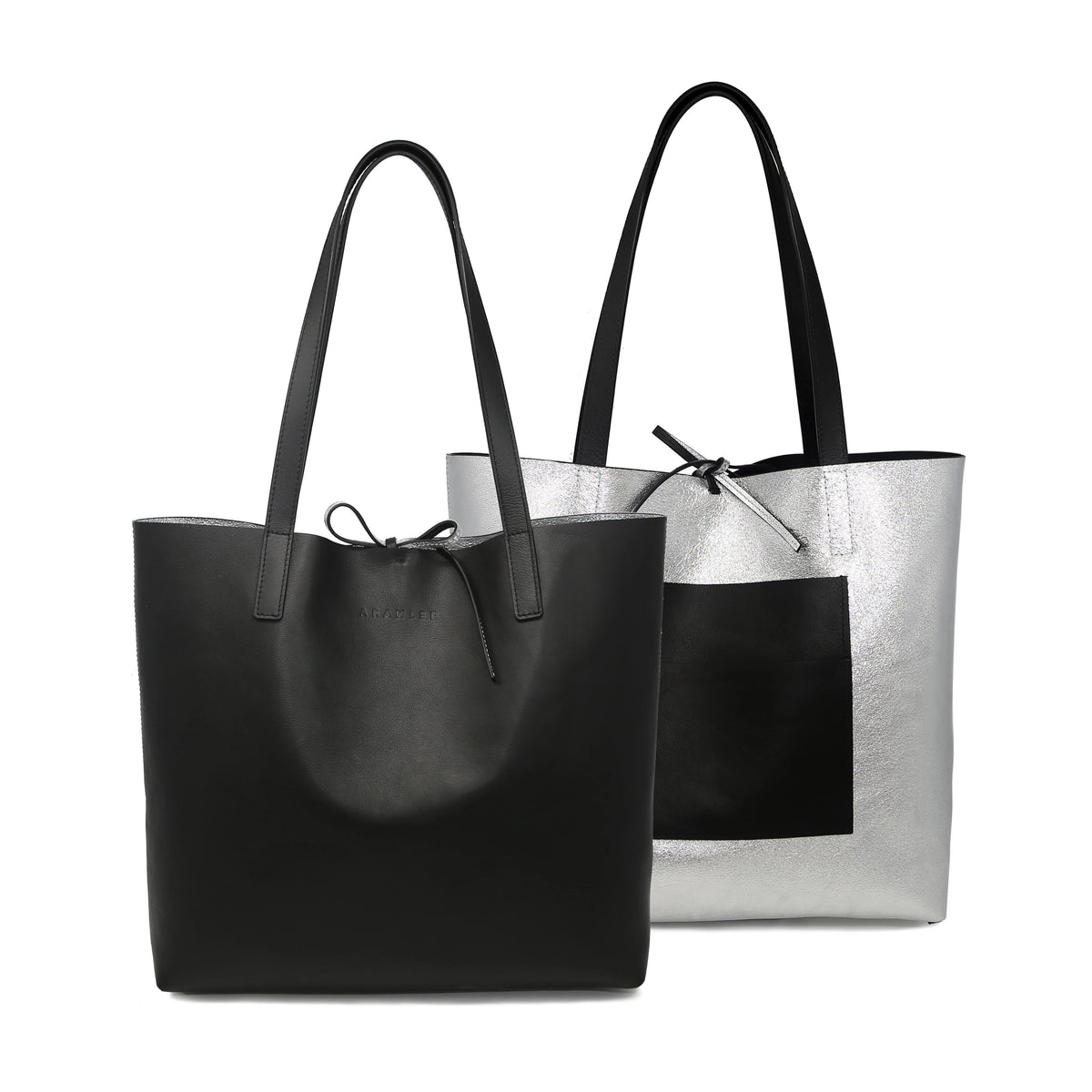 Kala Reversible Tote | Black + Silver – A R A M L E E