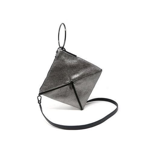 Tetra Convertible Crossbody Bag | Metallic - A R A M L E E ®