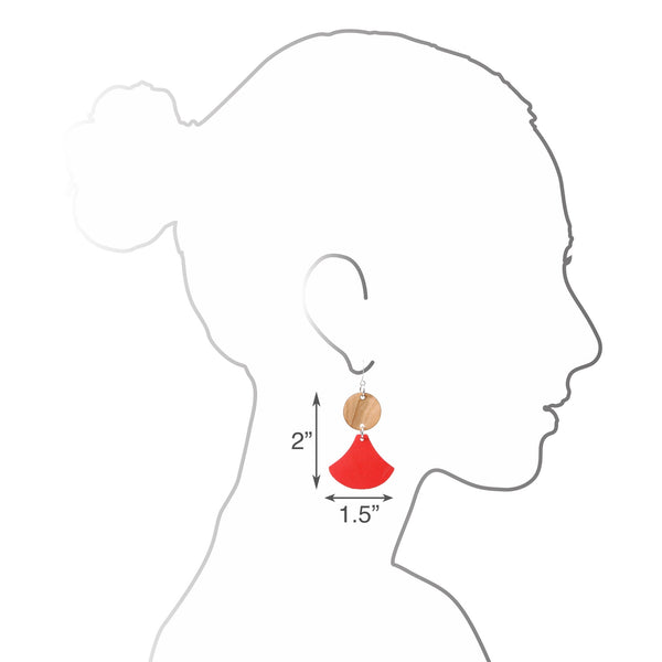 Dancer Earrings | Fire Red - A R A M L E E ®