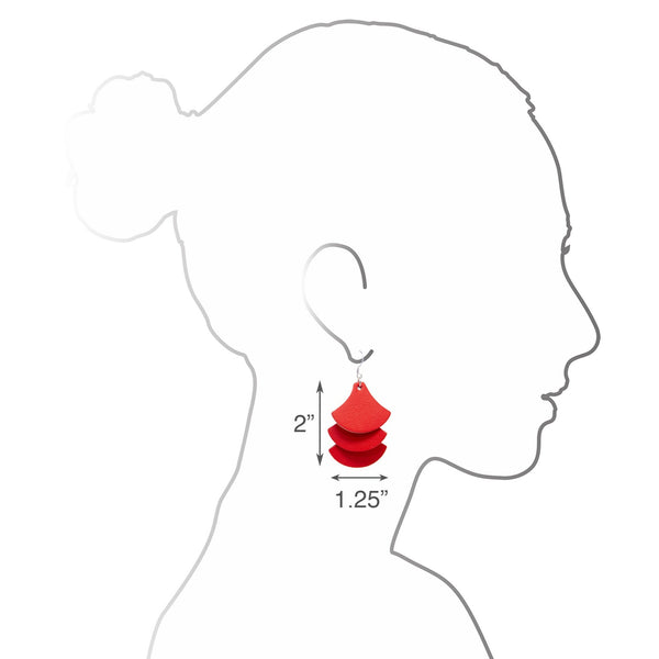 Tassels Earrings | Red - A R A M L E E ®