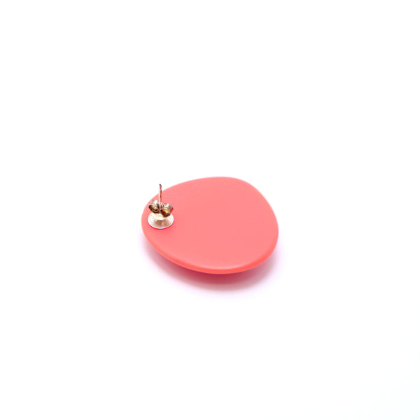 Stone Earrings | Coral Pink - A R A M L E E ®