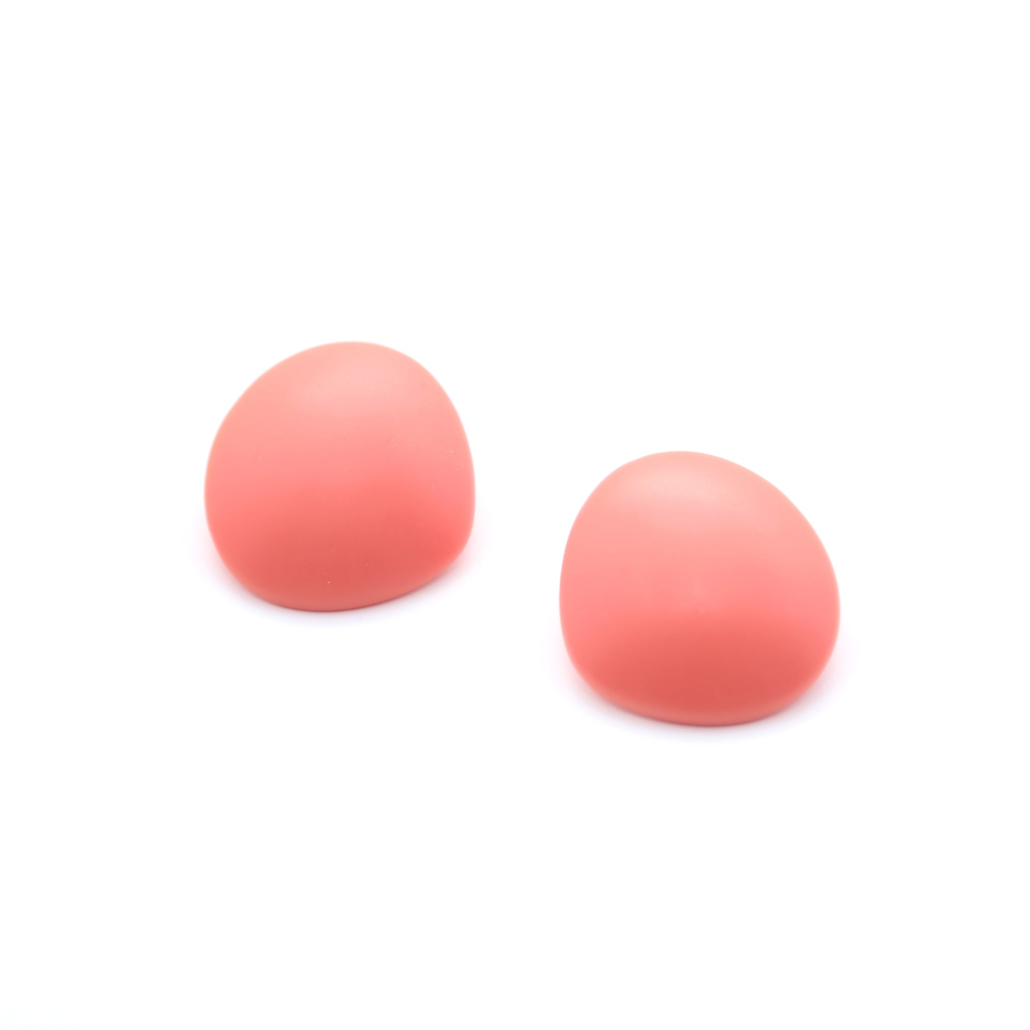Stone Earrings | Coral Pink - A R A M L E E ®